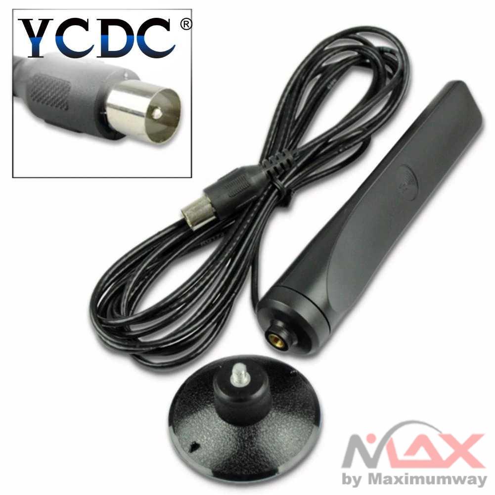 YCDC Antena TV Digital Indoor DVB-T2 High Gain Antenna Televisi Indoor dalam Rumah Sinyal Channel VHF UHF Bisa untuk TV non Digital, TV Tabung, TV Lcd, TVBOX, Receiver Digital, Set Top Box Digital, Android TV, Smart TV, Android TV