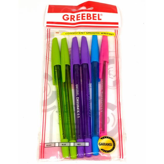 

Greebel Ballpen Classmate 0.5 Black (6 Pcs/Set)