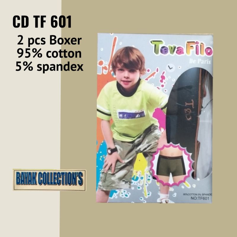 Boxer anak laki TEVA FILO 601, boxer cowok,  celana dalam anak katun,  kancut