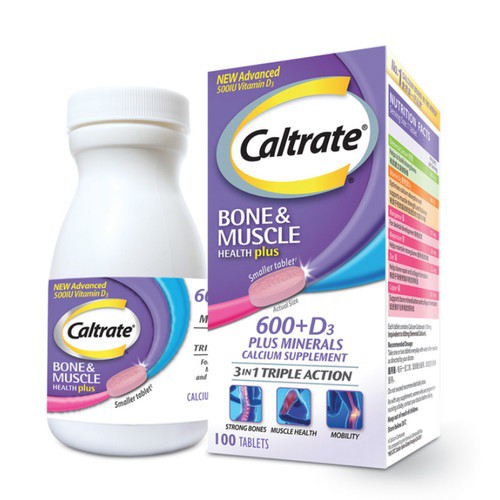 CALTRATE - 600+D3 PLUS MINERAL - TRIPLE ACTION - 100 TABS - EXP 09/22