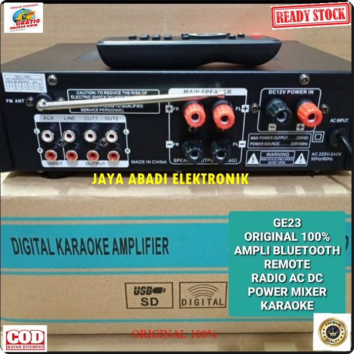 G23 POWER AMPLI BLUETOOTH REMOTE MIXER MIXING KARAOKE BLUETOT AMPLIFIER AC DC USB MP3 PLAYER SOUND AUDIO PRO PROFESIONAL AUX DJ ACARA METING MEETING PORTABLE ECHO WIRELESS SPIKER SPK SPEKER MMC PENGERAS SUARA SOUND BEST VOKAL ARTIS MAXSIMAL SPEAKER PASIF