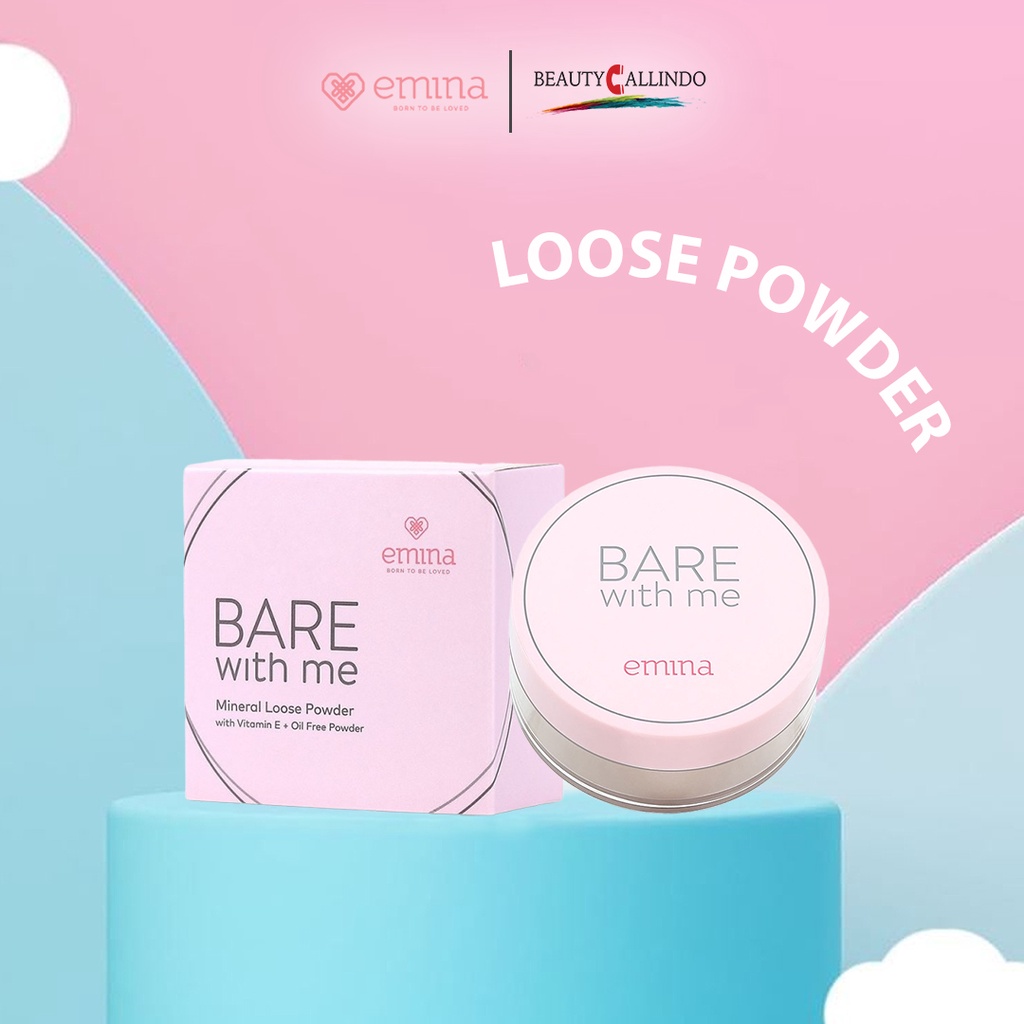 Emina Bare With Me Mineral Loose Powder | Bedak Tabur