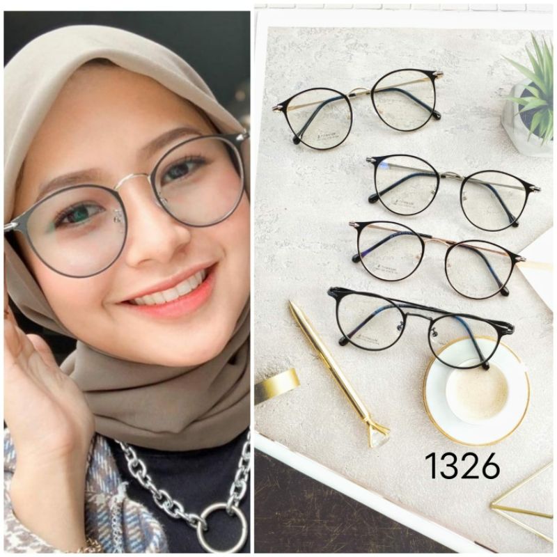Frame kacamata 1326 | kacamata fashion| kacamata besi