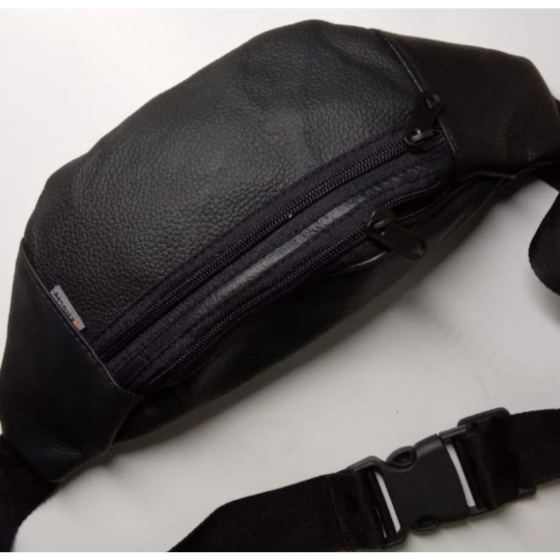 Tas Weistbag Kulit Sapi Asli Original  Tas Slingbag Tas Slempang Pria Kulit Asli