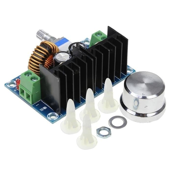 Modul XL4016 DC Step Down Buck Converter 8A 200W + Knob &amp; Spacer