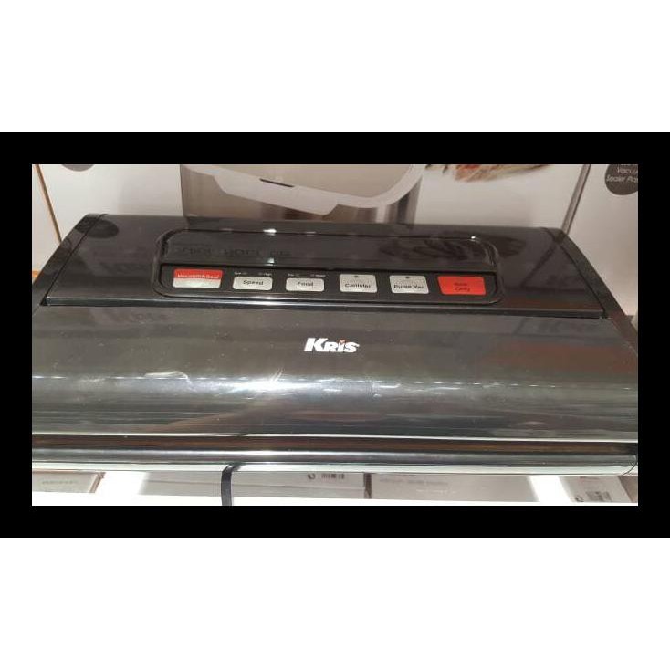 VACUUM SEALER MACHINE/ ALAT PENGEMAS VAKUM KRIS BLACK WITH DUAL SEAL BERKUALITAS