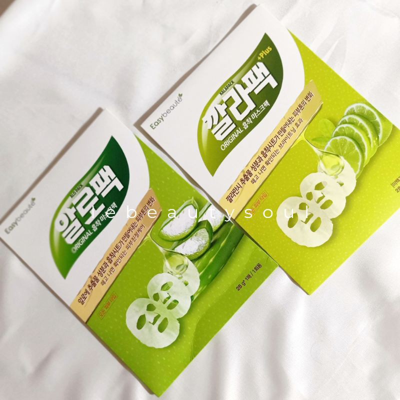 [READY STOCK] EASY BEAUTY Kala Pack Plus Alo Pack KALAPACK PLUS ALOPACK SHEET MASK MASKER WAJAH