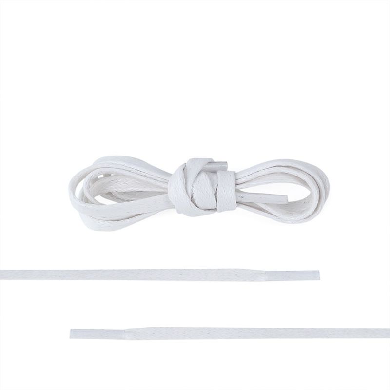 Tali Sepatu Sneakers Gepeng Pipih Lilin Waxed Mengkilap Terbaru | Premium Material | Tahan Air Anti Bulu