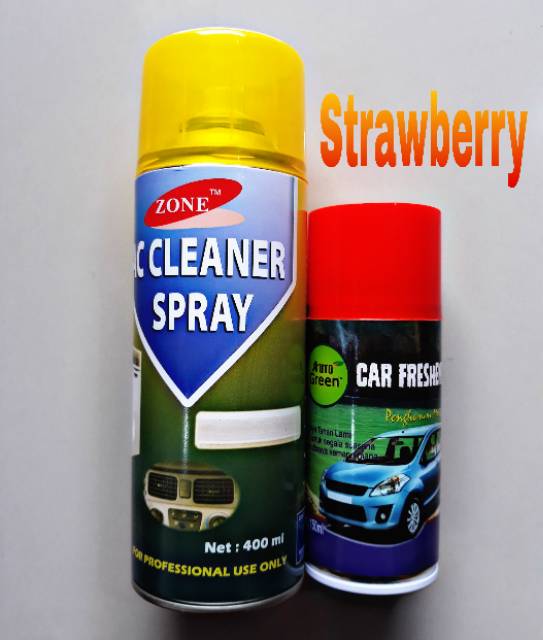 Paket AC Cleaner Spray plus Pengharum Ruangan &amp; Mobil Car Freshener