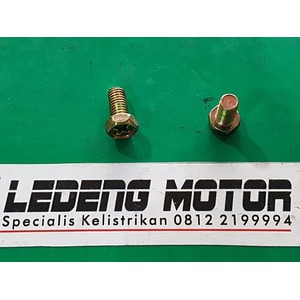 Sepasang Baut Aki Battery Accu Motor Bebek Matic Sport Universal