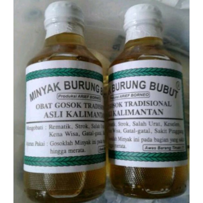 

Minyak burung bubut khas kalimantan original 300 ml
