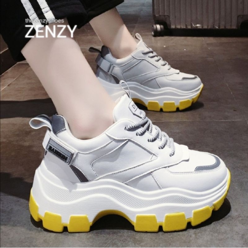 Zenzy Captain Sneakers Korea Design - Sepatu Casual-KUNING