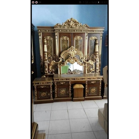 set kamar tidur seserahan kayu jati furniture jepara