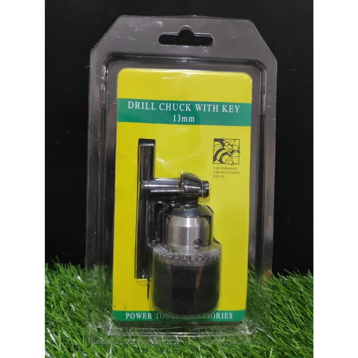 Kepala Bor Polos Drill Chuck with Key 13 mm