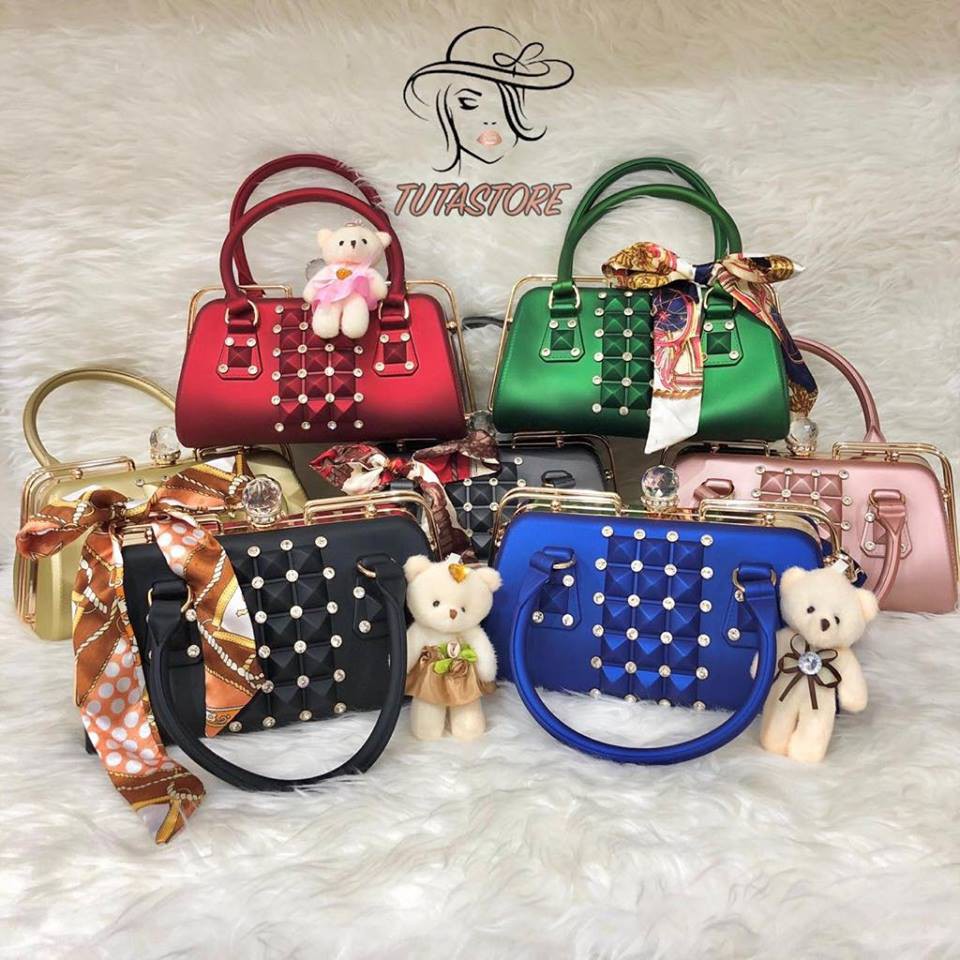 TAS IMPORT JAKARTA JELLY MATTE BEHEL  STUD DIAMOND  BSD25D 