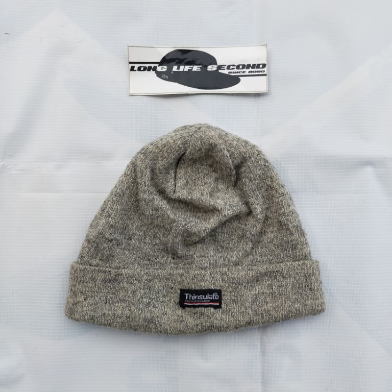topi beanie hat kupluk rajut thinsulate second bekas preloved original branded