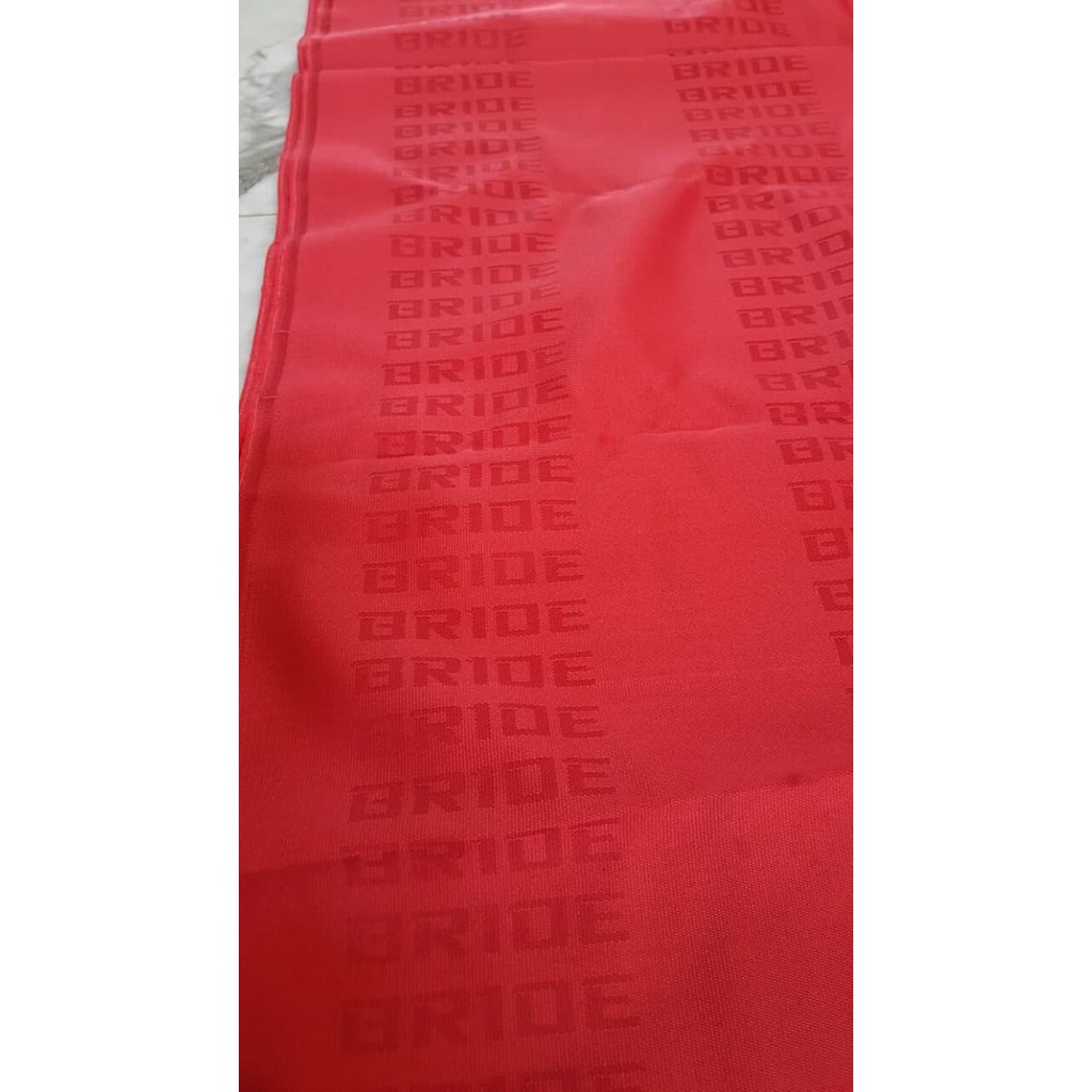 Bahan Jok Racing Bride Merah Polos - Kain Kanvas Polos Red