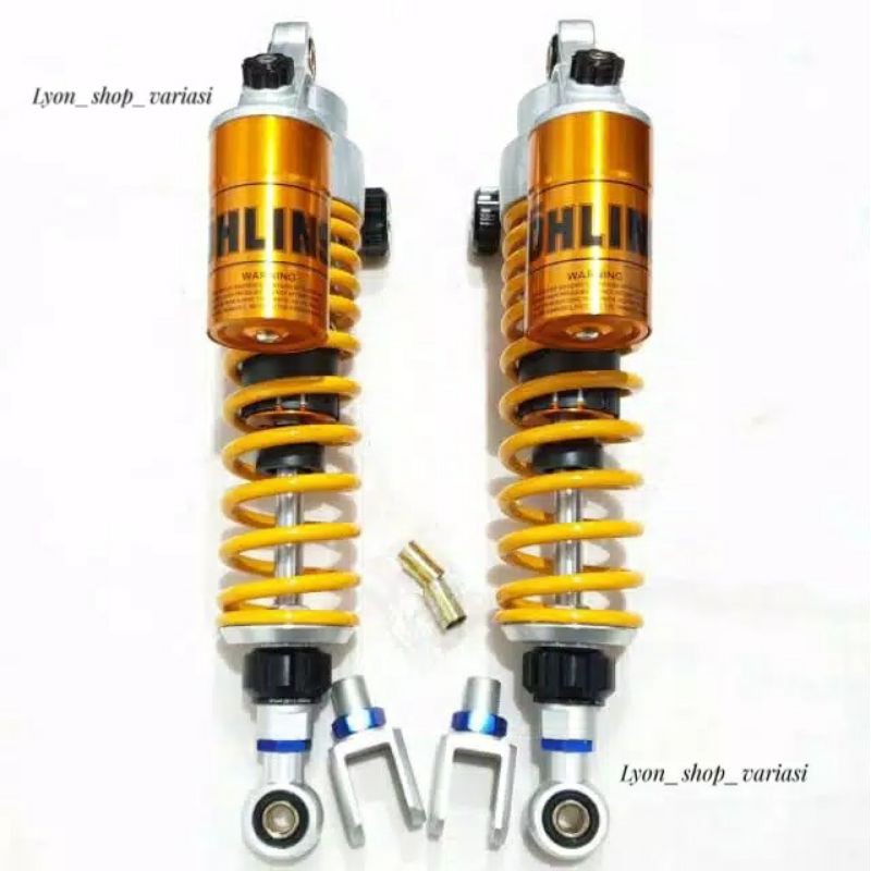 Shockbreaker Shock Ohlins Tabung Atas Double Click Samping 320mm & 340mm Nmax Pcx Aerox Xmax RX King