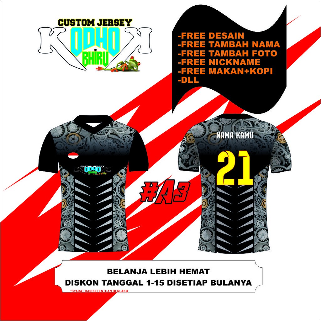 BISA SATUAN // JERSEY futsal // JERSEY VOLLY// JERSEY BADMINTON// DLL CUSTOM DESIGN