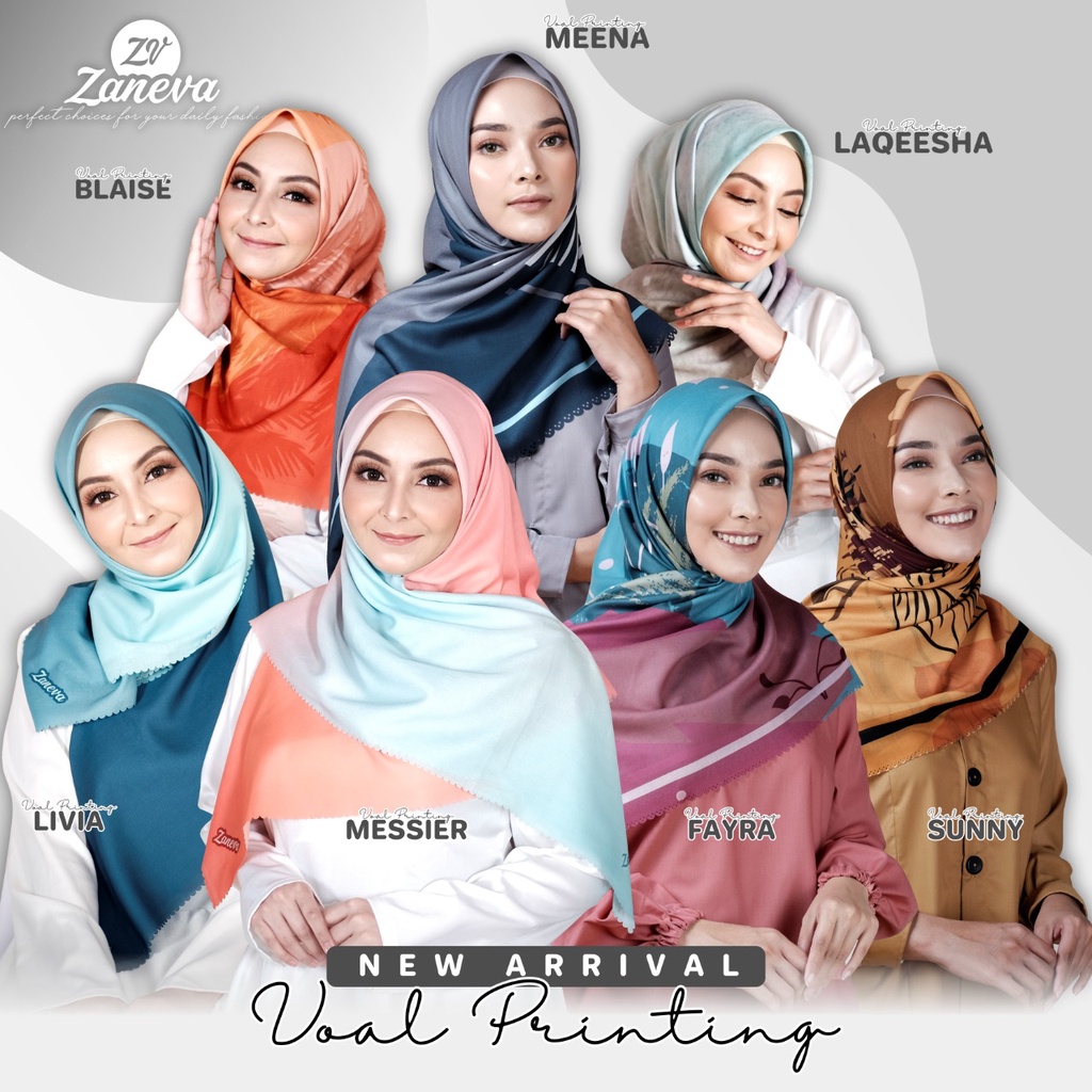 ZV Hijab Printing Terbaru 2022 l Zaneva x Intan Sugih