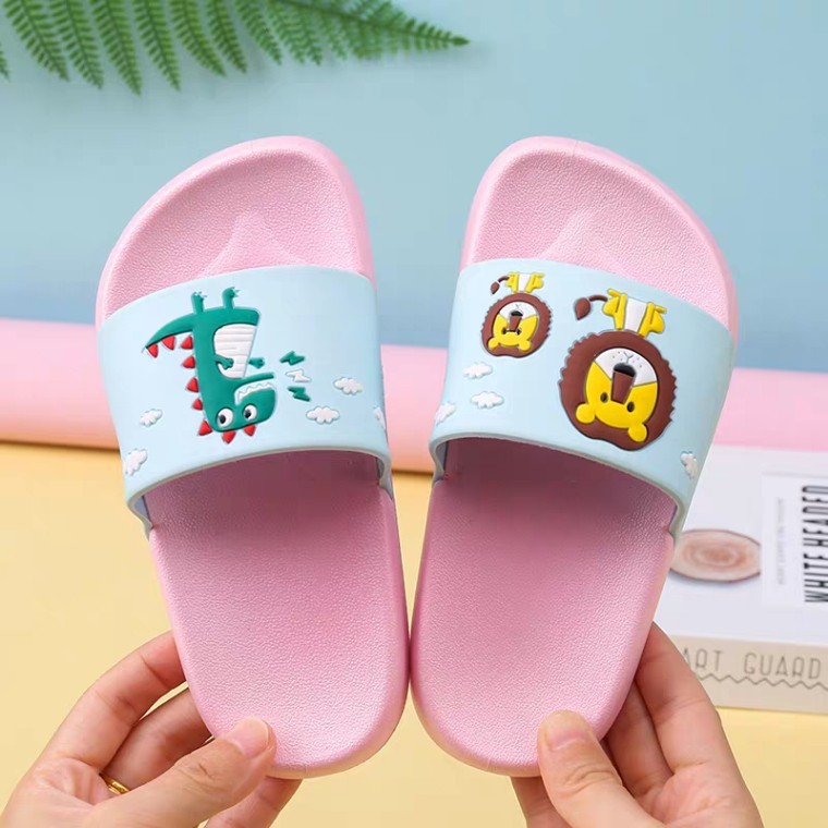 LittleAaron SANDAL LION JUNGLE Sandal selop karet lucu anak Laki Laki Cowok Import Kualitas Bagus Sport Termurah Sendal Bayi Anak Cewek Cowok