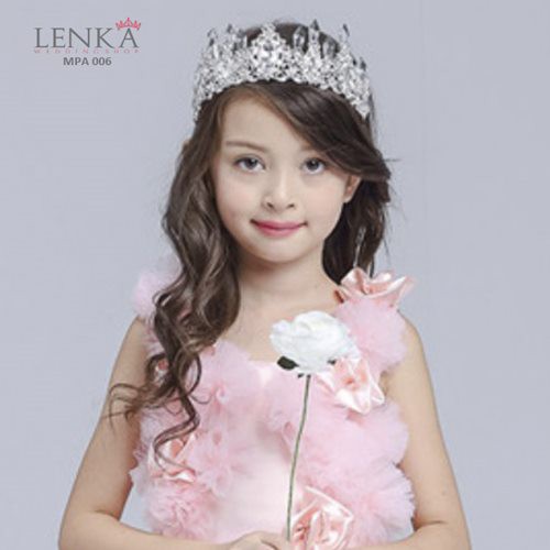 (LIMITED STOK) MAHKOTA CROWN CRYSTAL RAMBUT PESTA ANAK MODERN MPA006