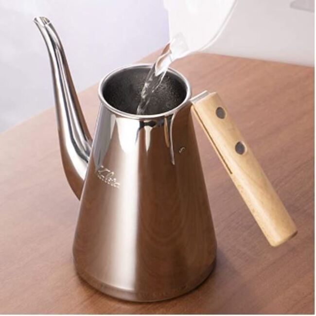 Kalita - Tsubame Drip Pot Slim Wood Handle (0.7L)-2