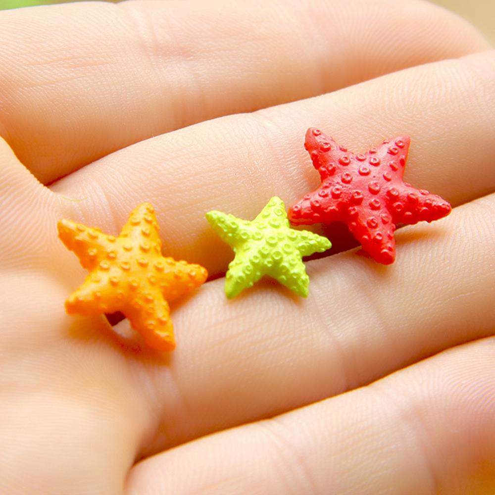 【 ELEGANT 】 Aquarium Mini Bintang Laut Miniatur Ornamen Multicolor