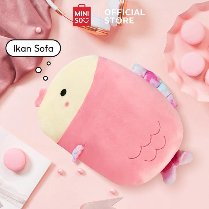 MINISO ID bantal ikan 15 inci Mewah lembut yang indah murid Boneka