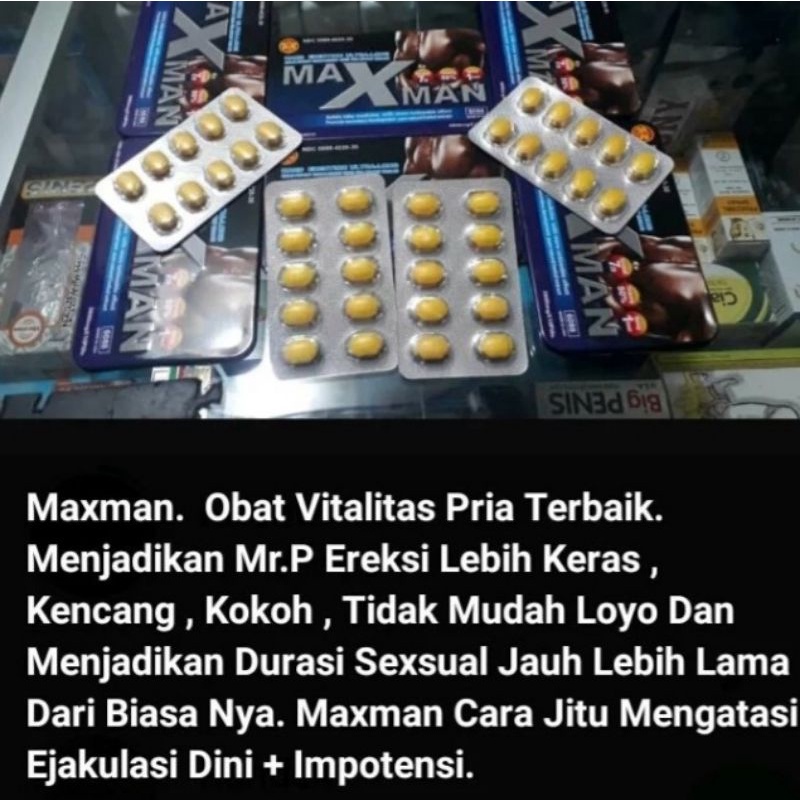 Maxman Original Obat Kuat Pria Tahan Lama - 10 Tablet