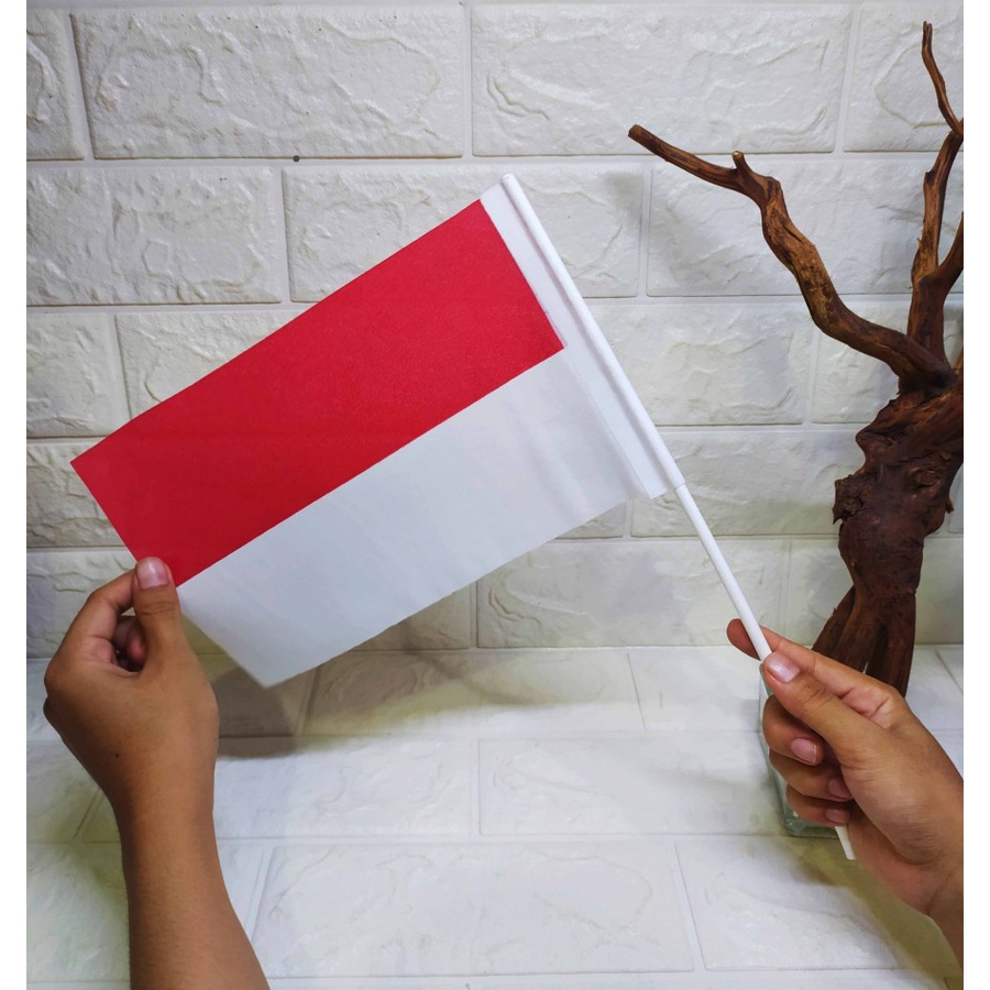 (1 Pcs) Bendera KAIN Merah Putih Support Kemerdekaan RI