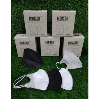 Masker Duckbill MOUSON 3Ply Garis Embos Premium Mask Mirip SENSI 1 Box 50 Pcs