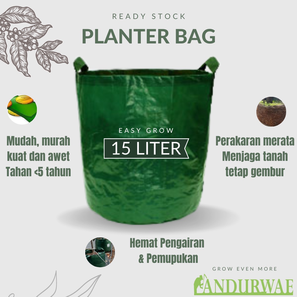 Planter Bag 15 Liter Easy Grow