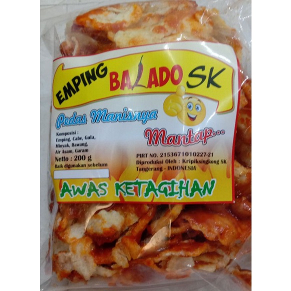 

Emping Balado / manis pedas / keripik emping