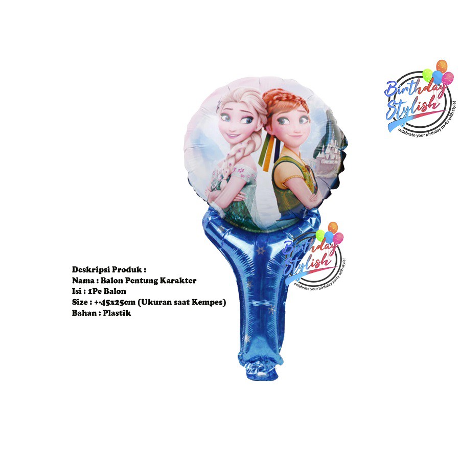 Balon Frozen/ Balon Foil Frozen Elsa Tennis/ Balon Pentung Frozen