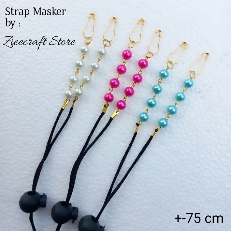 STRAP MASKER HIJAB / TALI MASKER MUTIARA