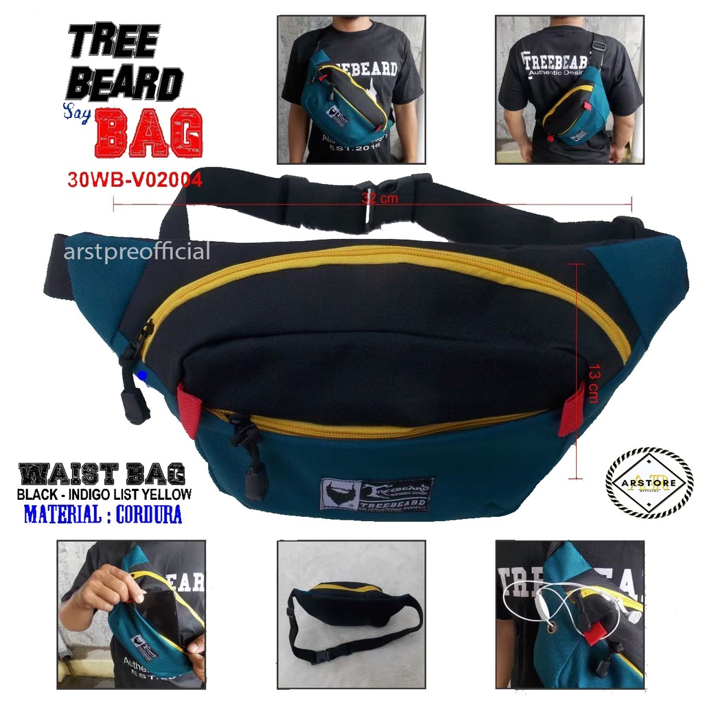 [COD / BAYAR DITEMPAT] WAIST BAG TREEBEARD ORIGINAL