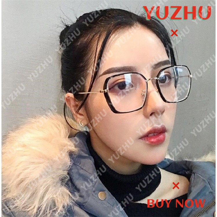 （YUZHU）COD Oversized Frame Kacamata Anti Radiasi Wanita Korean Fashion Gaya Anti Biru Kacamata Cewek