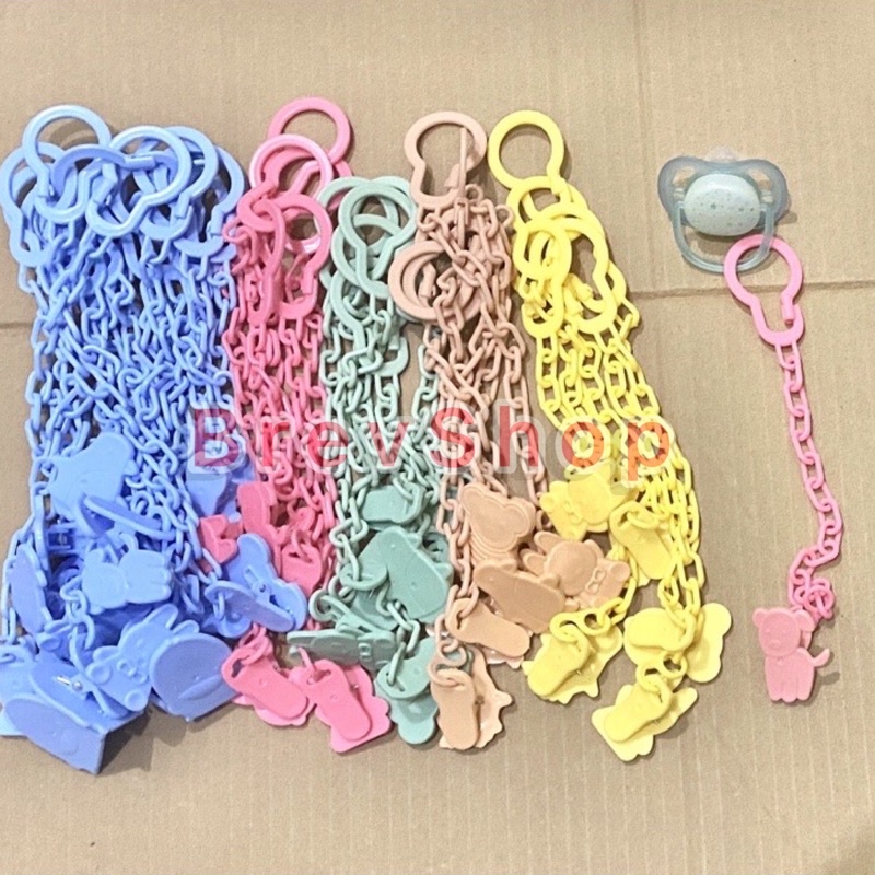Tali Gantungan Empeng Baby Klip Rantai Penjepit Dot Bayi Teether Clipper Pacifier Holder