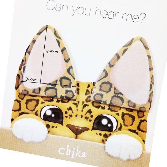 Spot Cat's Ear Memo Pads (20x2 Sheet)