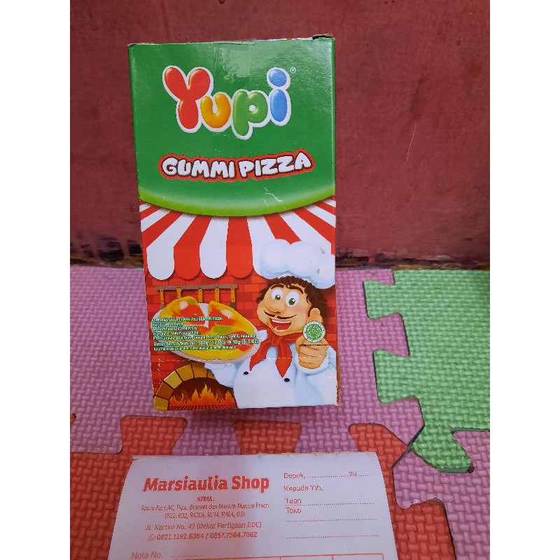 

Yupi GUMMI PIZZA 1 box isi 12 pcs | Permen Yupi Murah Promo