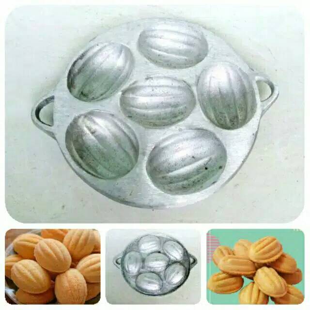 Cetakan kue bolu panggang/bolu ketapang/cetakan kue bolu kumbang besar isi 6/cetakan kue bolu jadul