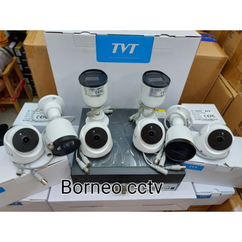 Promo paket cctv 8ch TVT 2mp 1080p full hd lengkap tgl pasang