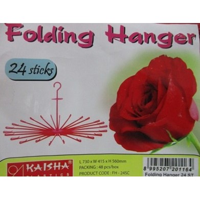 KAISHA Folding Hanger 24 Sticks/Gantungan Jemuran Untuk Baju Bayi