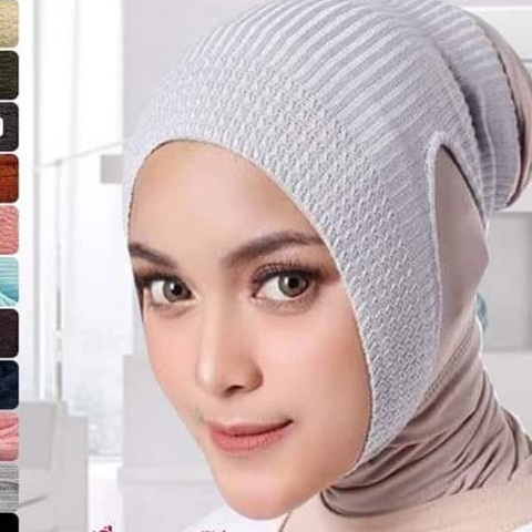 CIPUT RAJUT ANBUD ANTEM inner hijab rajut anti budeg Anti tembem