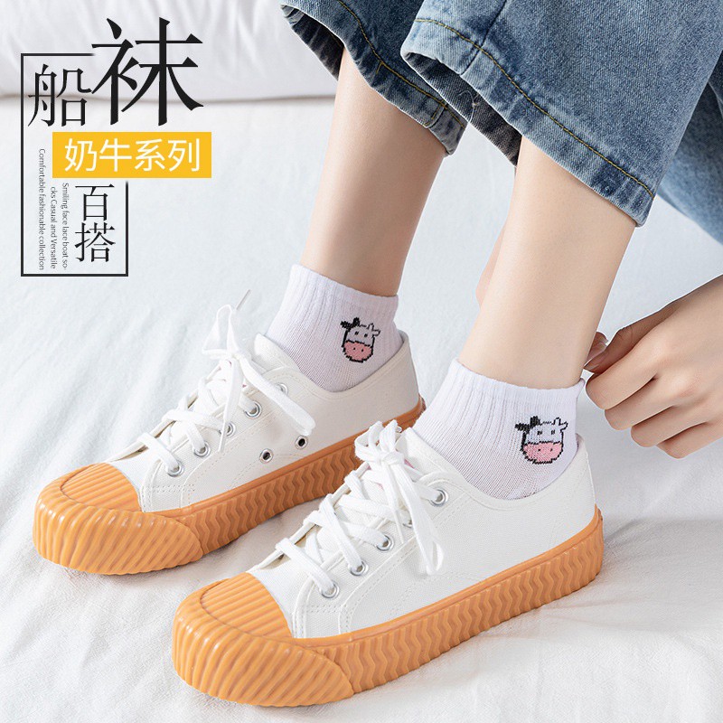 BEE - Kaos Kaki Pendek Semata Kaki Ankle Cute Short Socks / Kaus Kaki Import SC 27