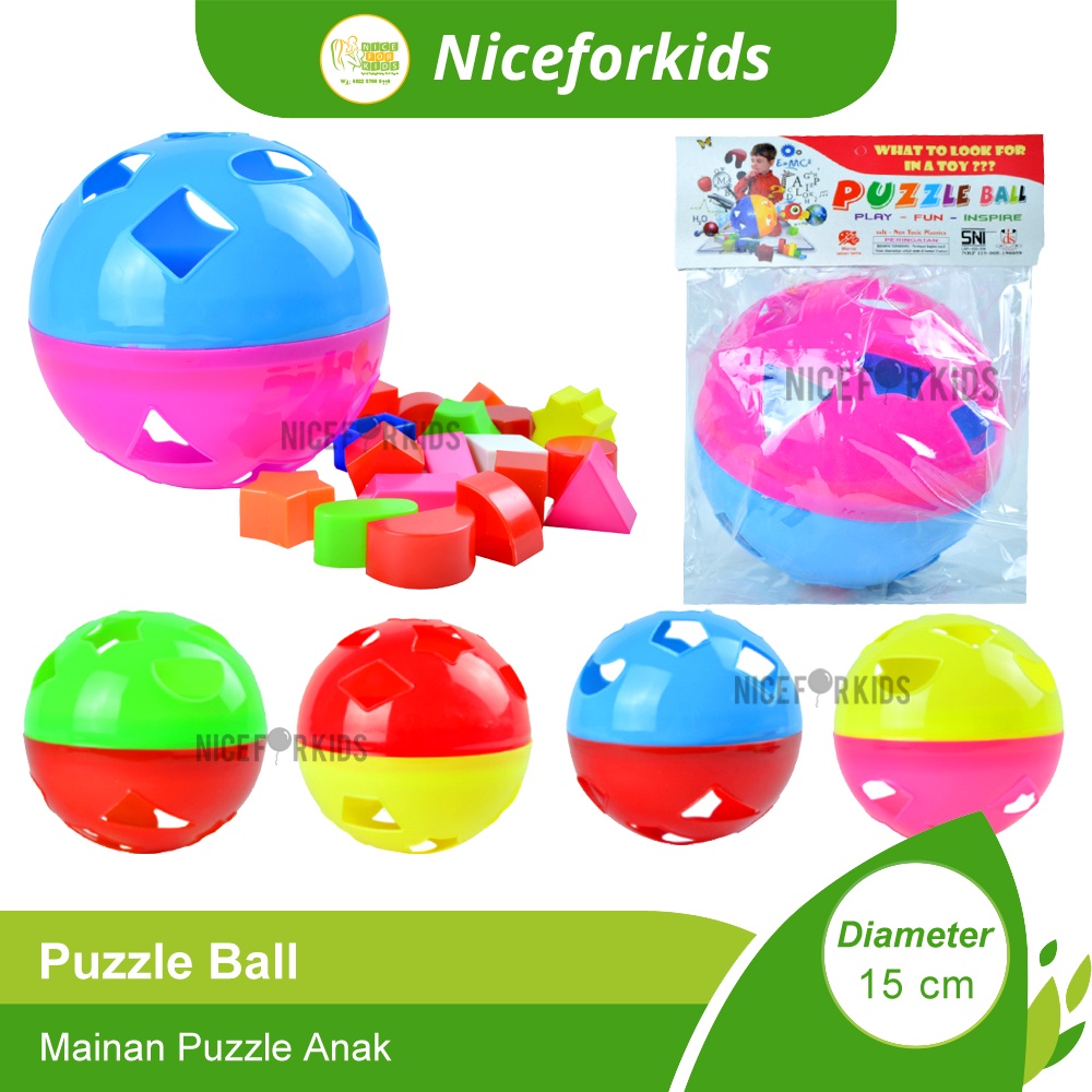 Puzzle Ball / Block Bola Puzzle / Mainan Puzzle Anak