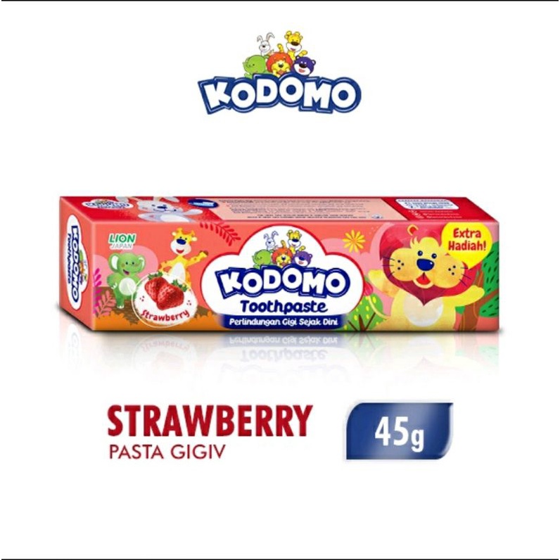 Kodomo Reguler 2 in 1 paket / Kodomo Pasta Gigi / Gratis Mainan