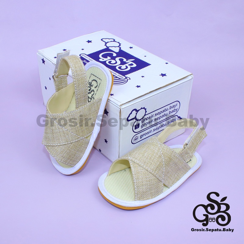 sepatu bayi sendal bayi sandal bayi laki laki perempuan prewalker bayi  umur 2 - 12 bulan model casual S06 polos ringan  fleksibel &amp; Anti Slip