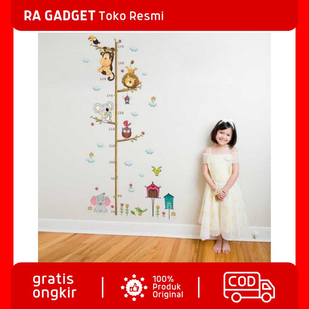 Wallpaper Stiker Dinding Pengukur Tinggi Badan Anak Room Decor / Sticker Setiker Tempel Tembok Pengu